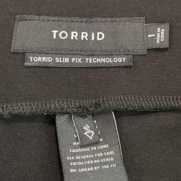 Torrid Slim Fix Technology Black Pull on Pants Size 1X - Picture 8 of 12